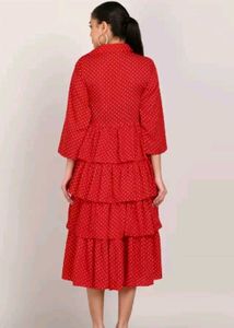 Flared Western Dress