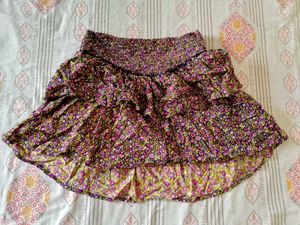 Floral Print Top &amp; Tiara Combo
