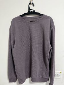 Purple Striped Sweatshirt