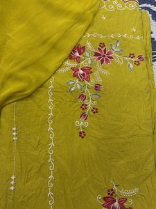 Yellow Embroidered Salwar Kameez