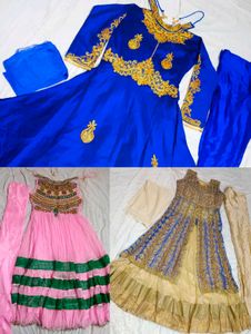 COMBO OF THREE  NEW ETHNIC GOWNS