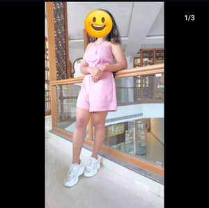Peach Color Sexy Playsuit