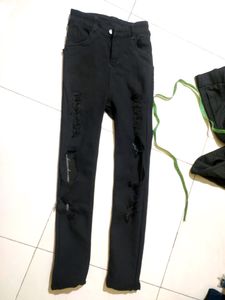 Black Torn Jeans
