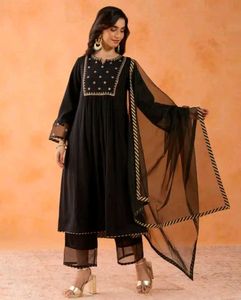 Elegant Black Kurta Set