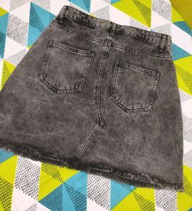 Alert🚨New WithoutTag CharcoalGrey Mini Denim Skir