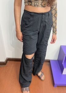 Black Cargo Pant Can Turned Into Bermuda Short