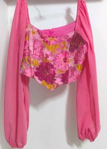 FLORAL CORSET TOP FOR WOMEN