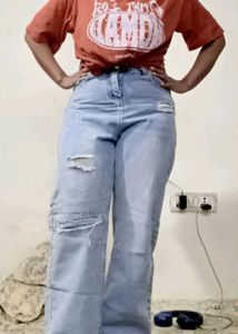 Distressed Denim Jeans