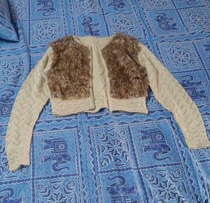 Fur Accent Top