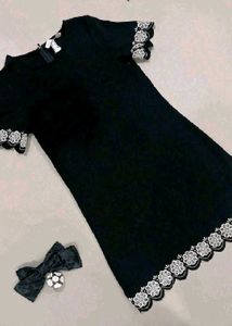 H&amp;M Scallop Dress