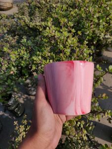 Beautiful Red Planter With Flow Design