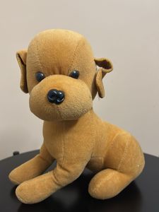 Brown dog soft toy