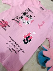 Pink Graphic T-shirt