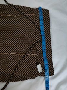 Checkered Midi Skirt
