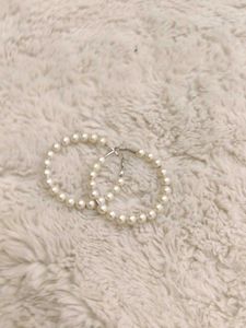 Pearl Hoop Earrings
