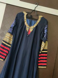 Blue Pink Anarkali