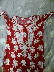 Women&#39;s Rayon Blend Chikankari Embroidered