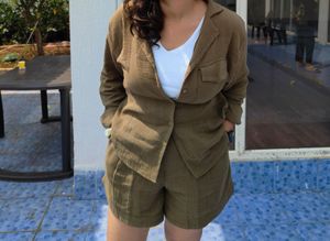 Linen Short Set