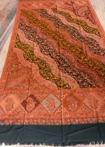 Thred Work &amp; Printed Stole No Damage Like New