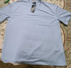 Shein Blue Pocket T-Shirt
