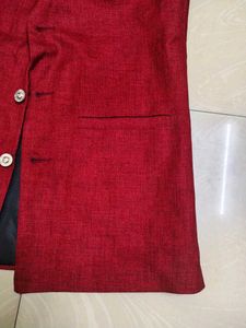 Stylish Men&#39;s Nehru Maroon Red Modi Jacket