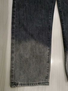 Black Grey Baggy Jeans