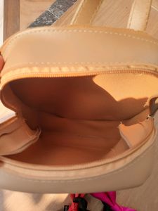 Tan Mini  Backpack