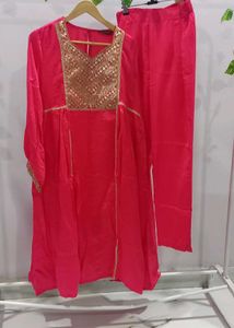 Heavy golden Sequins suit set