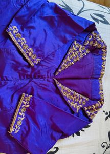Dark Purple Banarasi Silk Saree