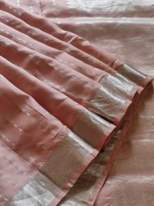 Baby Pink kanchipuram silk Saree