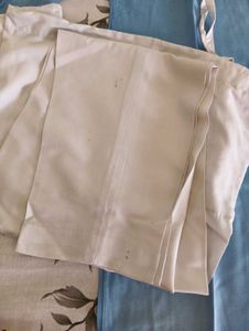 Collar Kurta Of Blue Color With White Pjama