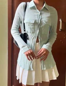 Mint Green Pocket Shirt