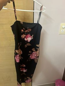 Floral Bodycon Midi Dress