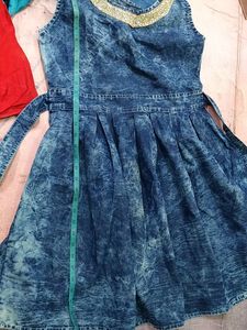 baby denim frock