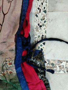 Green And Red Kurta