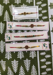 New Seal Pack 4 Pieces Rakhis For Raksha Bandhan