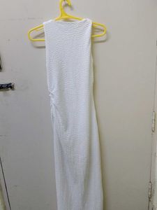 Elegant White Midi Bodycon Dress