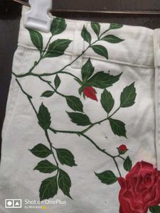 Pinteresty Rose Painted Skirt 🥀
