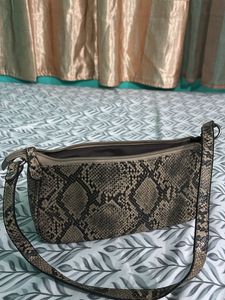 Stylish Snakeskin Handbag