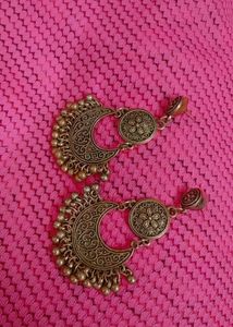 Oxidised Tribal Chandbali Earring