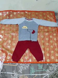 Cute Dog Print Kids Outfit