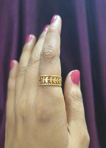 Combo Of 2 Gold Plated Anti-tarnish Ring