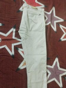 Beige Casual Pants
