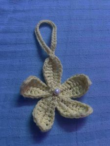 Crochet Flower Bag Charm