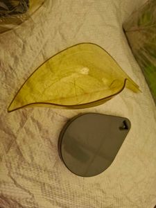 Vintage Yellow Leaf Dish