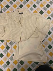 Vintage-Inspired Gingham Blouse &amp; Cami Set