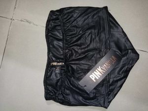 Faux Leather Top Black