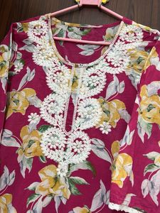 Stunning Floral Pink kurta sets