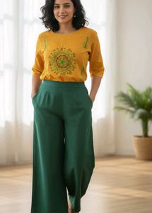 Yellow Embroidery Kurta