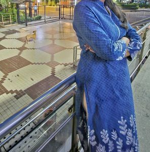 Blue Printed Kurta